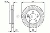 Передний тормозной диск 0986479D32 BOSCH