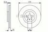 Диск тормозной передний 0986479R31 BOSCH