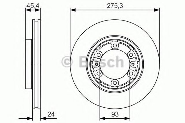 Диск тормозной передний 0986479R40 BOSCH