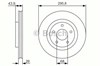 Передний тормозной диск 0986479R89 BOSCH