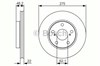 Передний тормозной диск 0986479R97 BOSCH