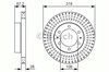 Передний тормозной диск 0986479T36 BOSCH