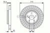 Диск тормозной передний 0986479T40 BOSCH