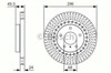 Диск тормозной передний 0986479T44 BOSCH