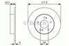 Диск тормозной задний 0986479T86 BOSCH