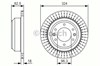 Диск тормозной задний 0986479U29 BOSCH