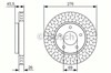 Диск тормозной передний 0986479U40 BOSCH