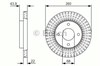 Ротор тормозной 0986479U61 BOSCH