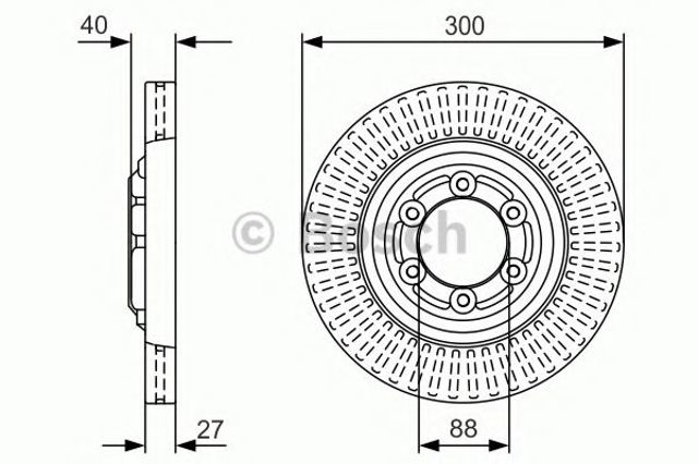 Передний тормозной диск 0986479V29 BOSCH