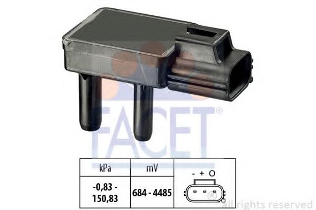 Датчик давления выхлопных газов 103332 FACET