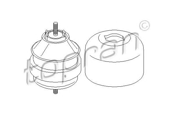 Правая подушка двигателя 104425 HANS PRIES