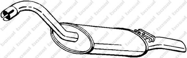 Глушитель задний 105017 BOSAL
