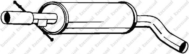 Средний глушитель 105111 BOSAL