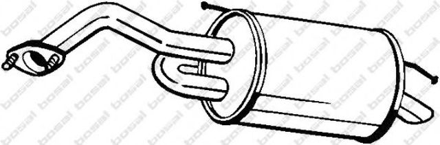 Выхлоп задний 128001 BOSAL