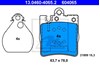 Колодки тормозные задние, дисковые 13046040652 ATE