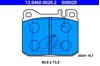 Колодки тормозные дисковые комплект 13046090292 ATE