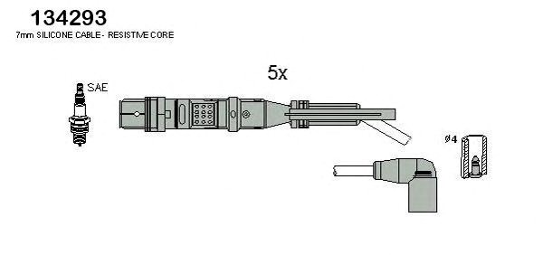Провода зажигания 134293 HITACHI