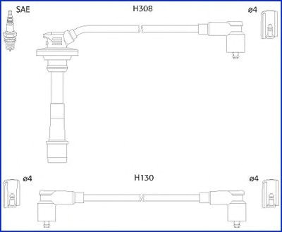 Провода высокого напряжения 134562 HITACHI