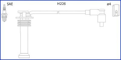 Провода высоковольтные, комплект 134672 HITACHI