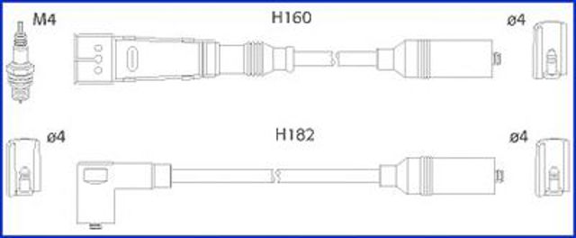 Провода высоковольтные, комплект 134716 HITACHI