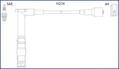 Провода зажигания 134775 HITACHI