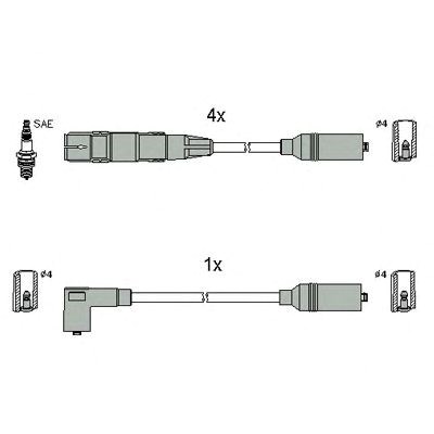 Провода высоковольтные 134831 HITACHI