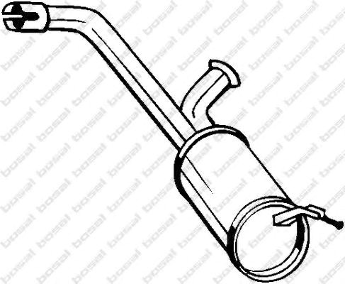 Глушитель выхлопных газов конечный 135099 BOSAL