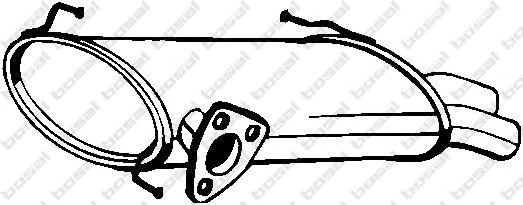 Глушитель задний 135129 BOSAL