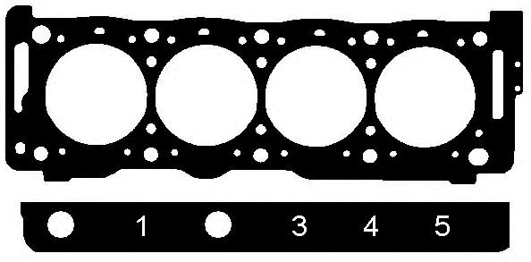Прокладка ГБЦ 147011 ELRING