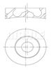 Поршень в комплекте на 1 цилиндр, 3-й ремонт (+0,60) 148201 MAHLE