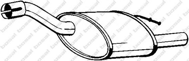 Глушитель задний 154371 BOSAL
