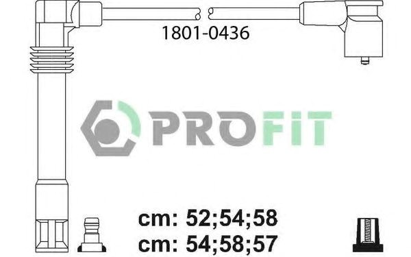 Провода высоковольтные, комплект 18010436 PROFIT