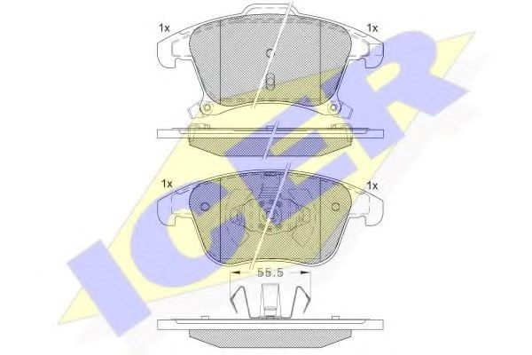 Колодки 182231 ICER