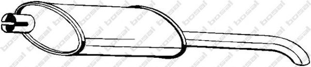 Глушитель  185021 BOSAL