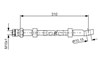 Гибкая тормозная трубка передняя 1987476464 BOSCH