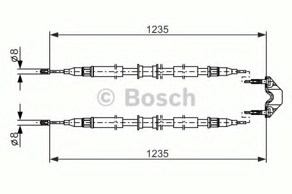 Тормоз стояночный 1987477869 BOSCH