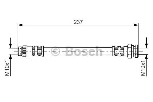 Bosch шланг гальмівний задній berlingo b9 1987481052