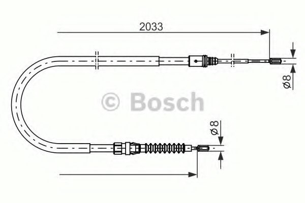 Bosch citroen трос ручного гальма c4 ii/ds4 09- 1987482190