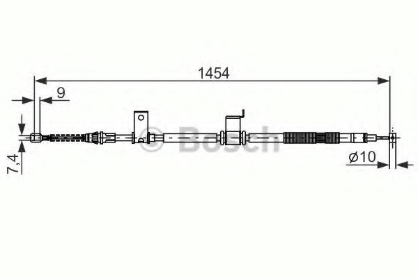 Трос стояночного тормоза задний правый 1987482294 BOSCH