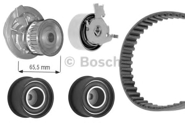 Bosch к-кт. грм (ремінь+3шт.ролика+помпа) opel vectra b 2.0 1987948885