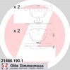 Колодки тормозные дисковые комплект 214861901 ZIMMERMANN