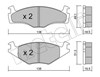 Колодки тормозные дисковые комплект 2200451 METELLI