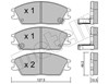 Колодки тормозные передние дисковые 2200811 METELLI