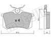 Комплект задних колодок 2201000 METELLI