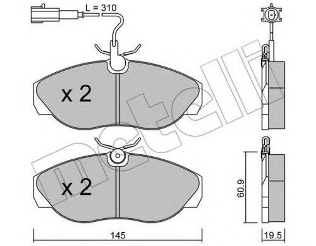 Колодки передние Peugeot Boxer I