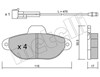 Тормозные колодки 2201590 METELLI