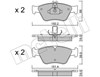 Колодки тормозные передние дисковые 2202190 METELLI