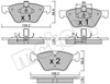 Колодки тормозные дисковые комплект 2202521 METELLI