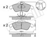 Колодки 2202561 METELLI