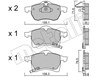 Тормозные колодки 2202580 METELLI